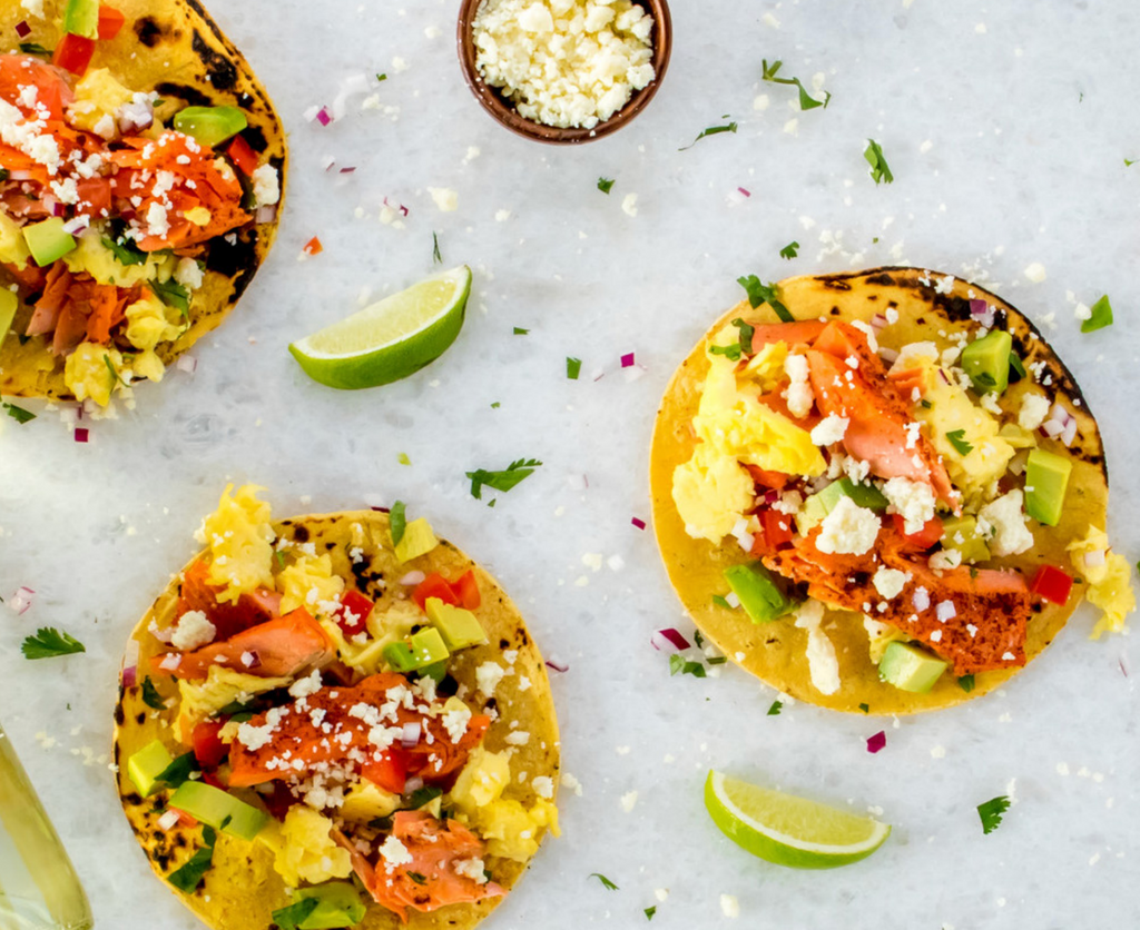 Sockeye and Egg Breakfast Tacos