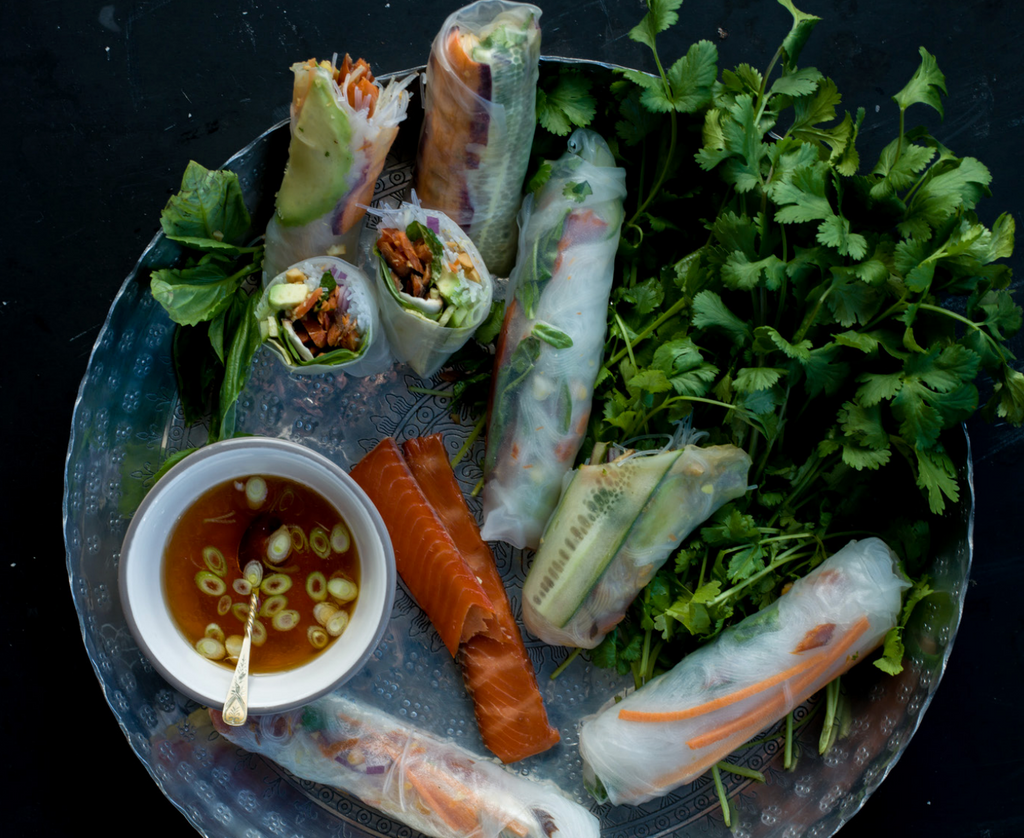 Smoked Salmon Fresh Rolls