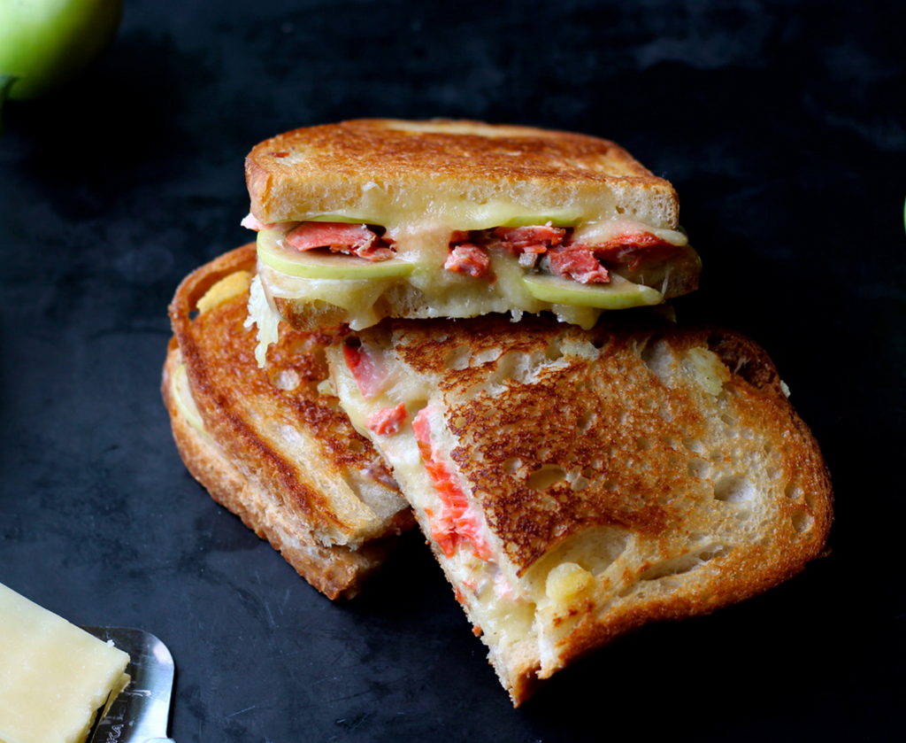 Salmon Grilled Cheese Sandwiches