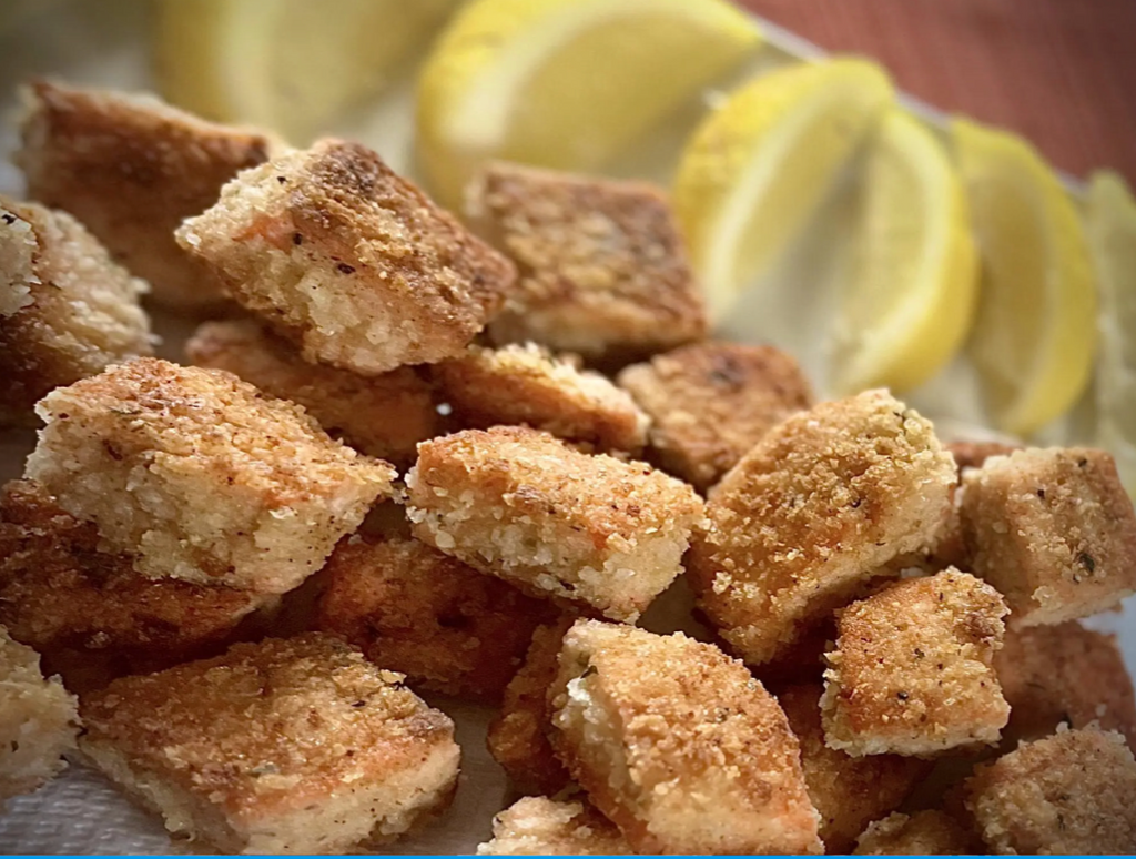Pan Fried Salmon Nuggets