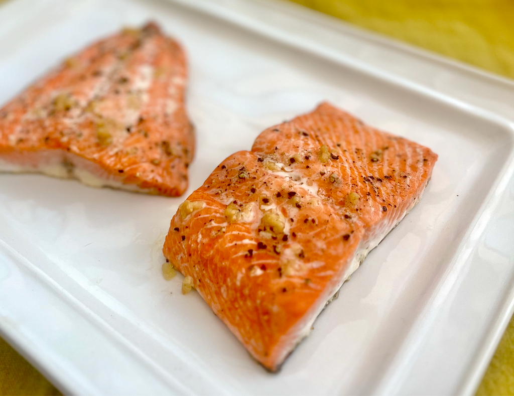 Garlic Pepper Sockeye Salmon